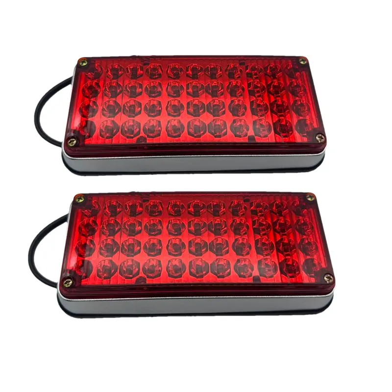 24v ストロボ点滅灯 1ペア44led赤12v 24v led点滅ストロボライト救急車ポンプ車消防車