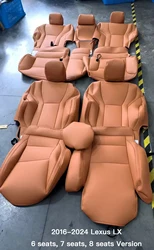 Custom Fit Accessories Car Seat Covers For 5 Seats Full Set Top Quality Leather Specific for Lexus RX300 RX350 RX450 EX UX NX CT