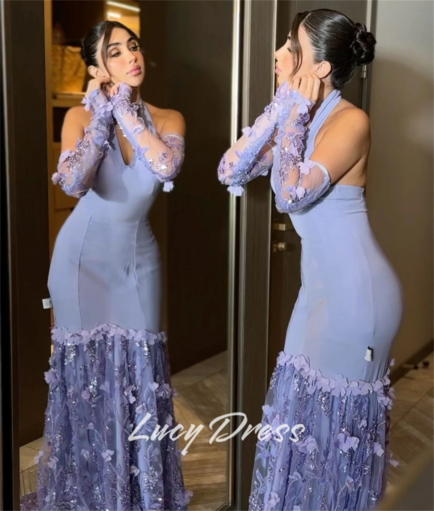 Lucy robes de soirée personnalisées robe de soirée de mariage sirène robe d'occasion spéciale robes d'anniversaire robes de bal de luxe fête