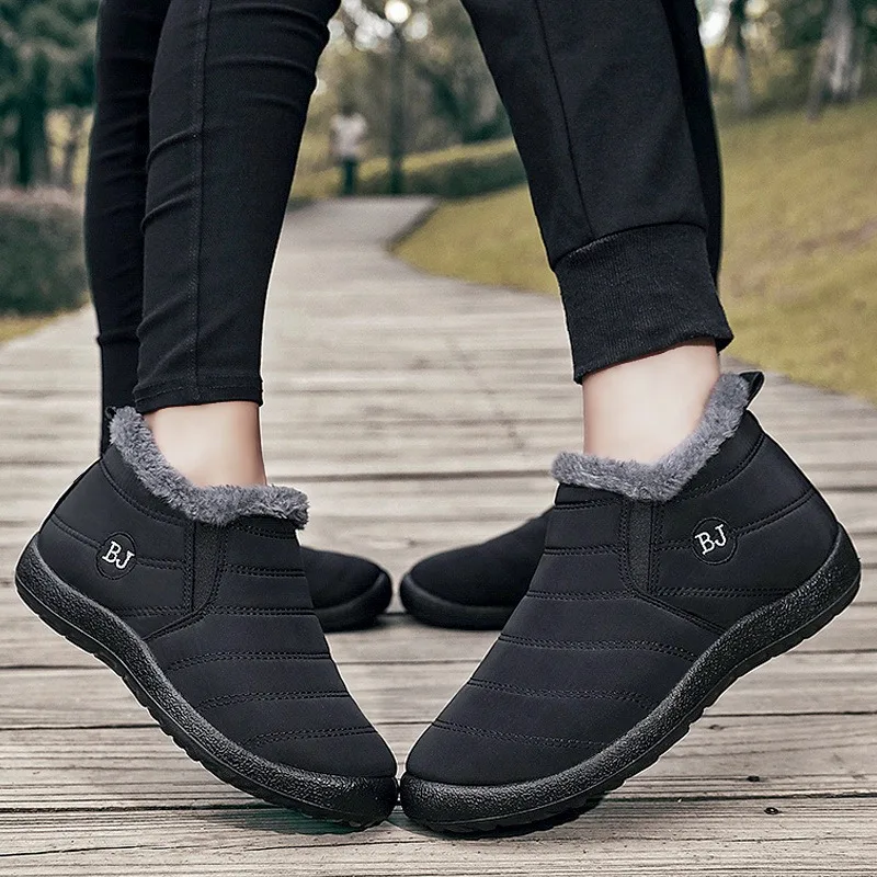 

Winter New Daily Casual Snow Boots with Plush and Thick Cotton Boots for Warmth One Foot Casual Walking Shoes