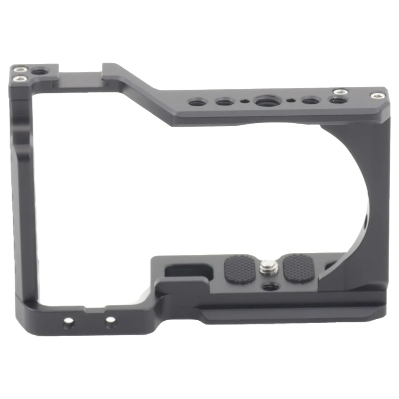 Metal Camera Cage for ZVE10 Cameras Vertical Shooting Quick Release Plate with Handle Grip Threaded Holes Mount Plate Dropship