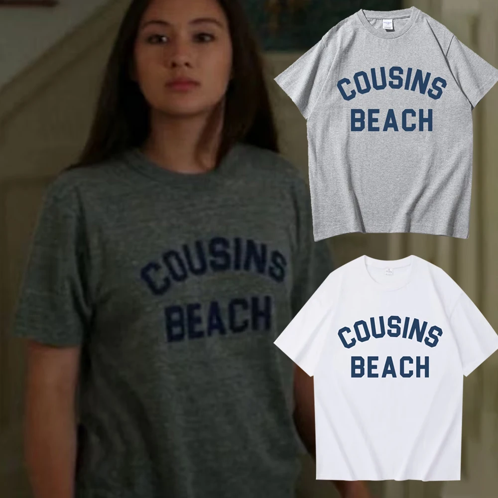 

The Summer I Turned Pretty - Cousins Beach T-shirt Women Harajuku Sleeve Casual Clothing Street Tops Tees Aesthetic Clothes