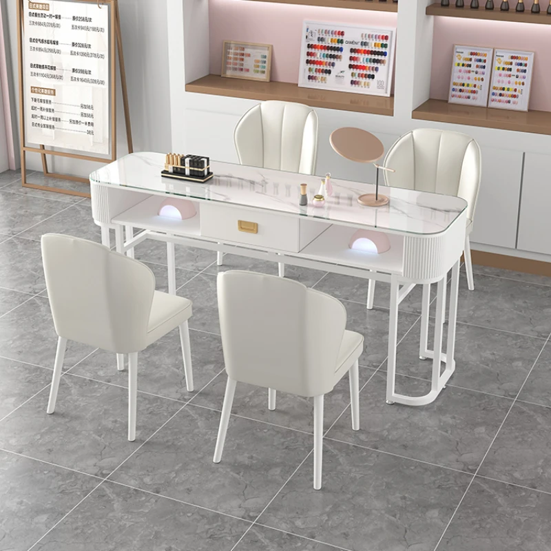 

Salon Furniture Beauty Salon Professional Nail Manicure Table Reception Desk Aesthetic Rest Nails Nageltisch Tables Corner