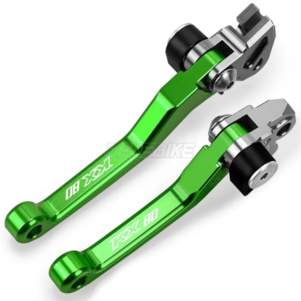 

Pivot Brake Clutch Levers DirtBike For Kawasaki KX80 2001-2022 2021 CNC Pivot Foldable Brake Lever Handle Clutch Levers Control
