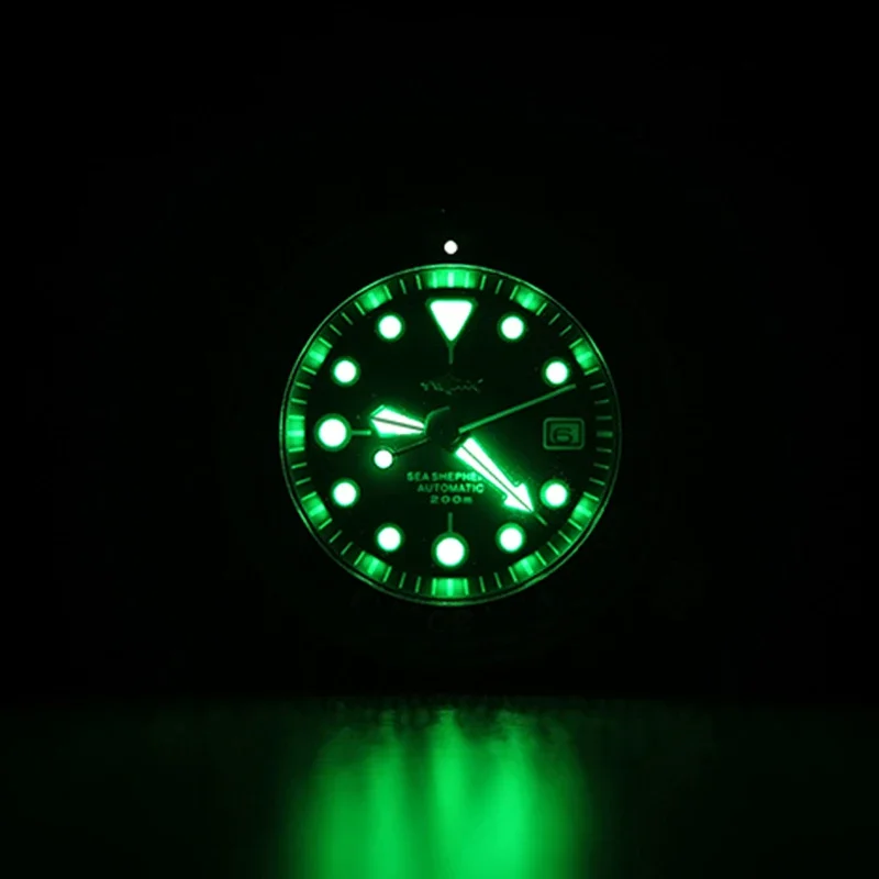 Часы HEIMDALLR Мужские механические с сапфировым стеклом, 47 мм, 200 м