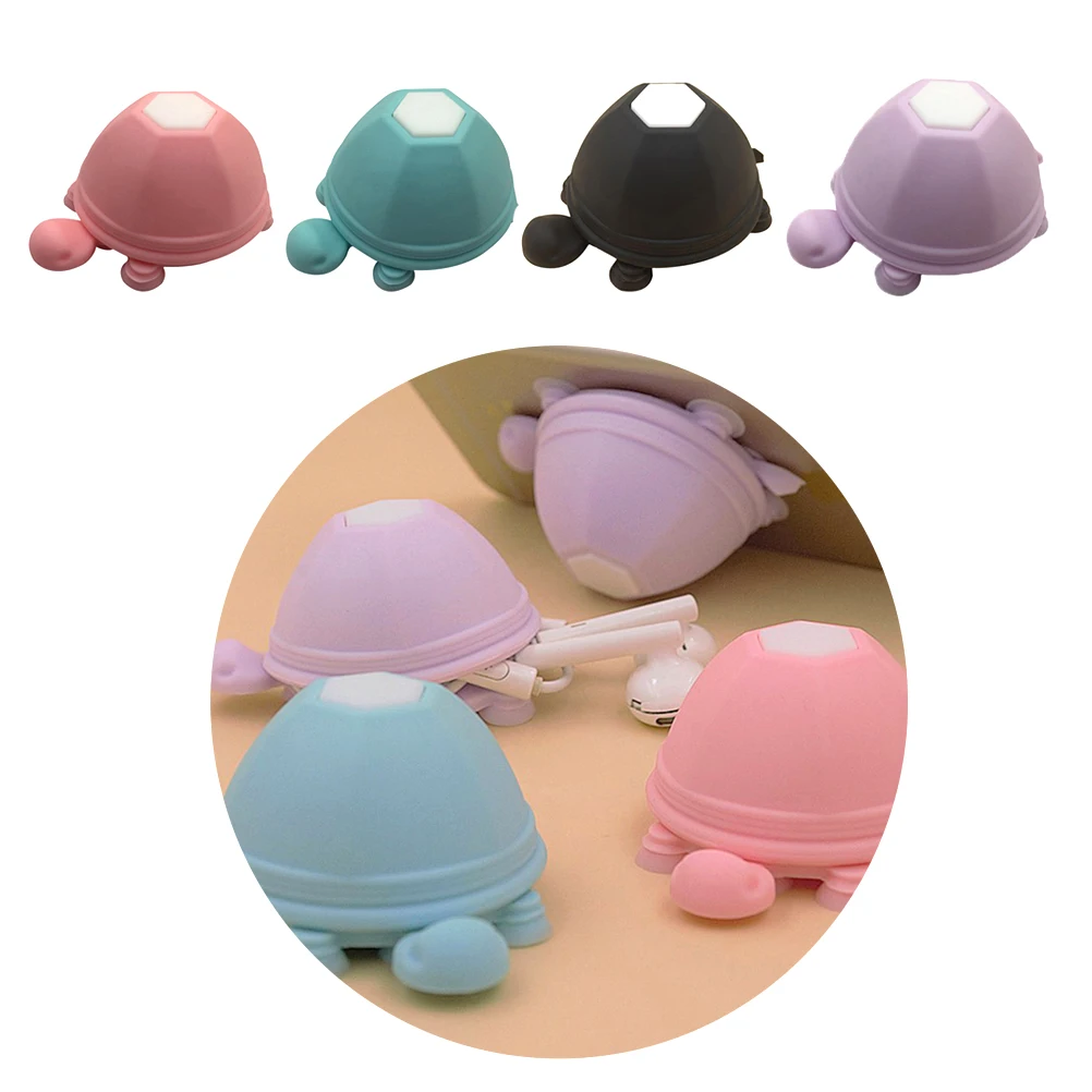 

Wire Holder Candy Colored Turtle Headphone Winder Cable Cord Earphone Bobbin Wrap