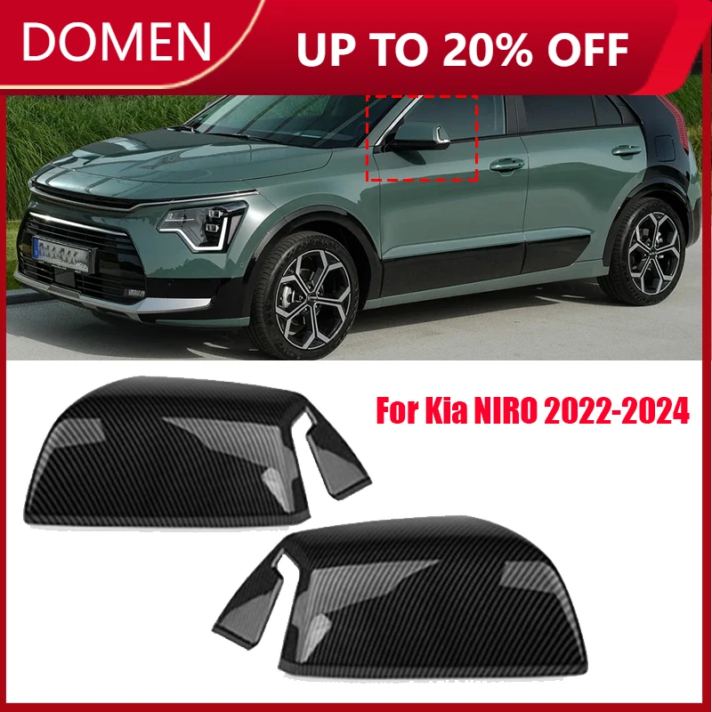 

for Kia NIRO SG2 2022 2023 2024 2025 Car rearview mirror protective cover made of ABS material with carbon fiber pattern
