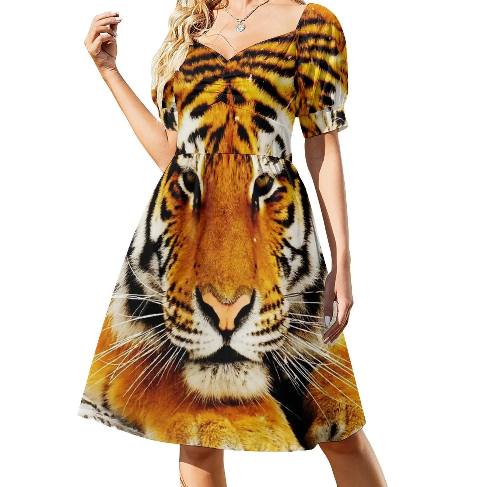 

Siberian Tiger Dress beach dresses womens clothing Women dresses summer