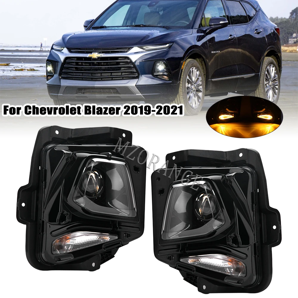 

Headlight Foglight for Chevrolet Blazer 2019 2020 2021 HID LED Front Bumper Turn Signal Lamp Car Assembly 84788649 84788650