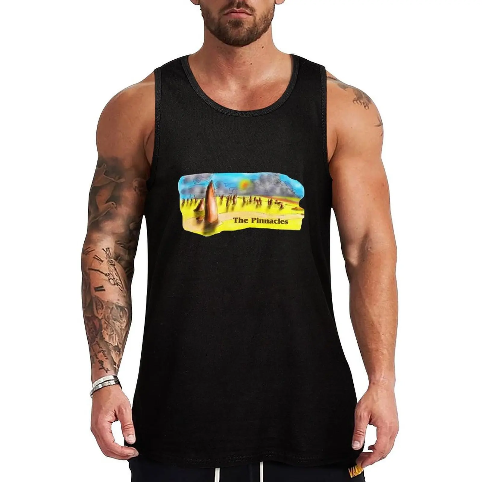 

The Pinnacles Tank Top Novelty Print Tank Top Casual Graphic Sleeveless Tee