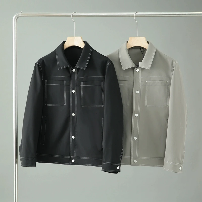 

Высококачественная мужская рабочая одежда, джет с воротником-стойкой и 3D-тканью Cheer, осенняя новинка Sle Faion, городская молодежь