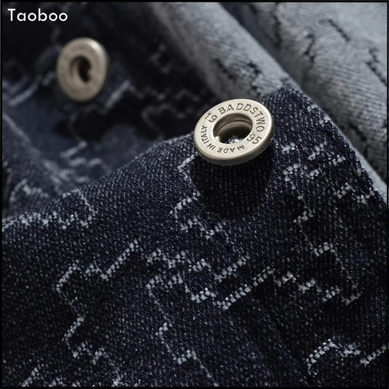 TaobooSpring & Fall-Chemises de style punk High Street pour hommes, col rabattu vintage, manches longues, streetwear décontracté, vêtements pour hommes, 2024