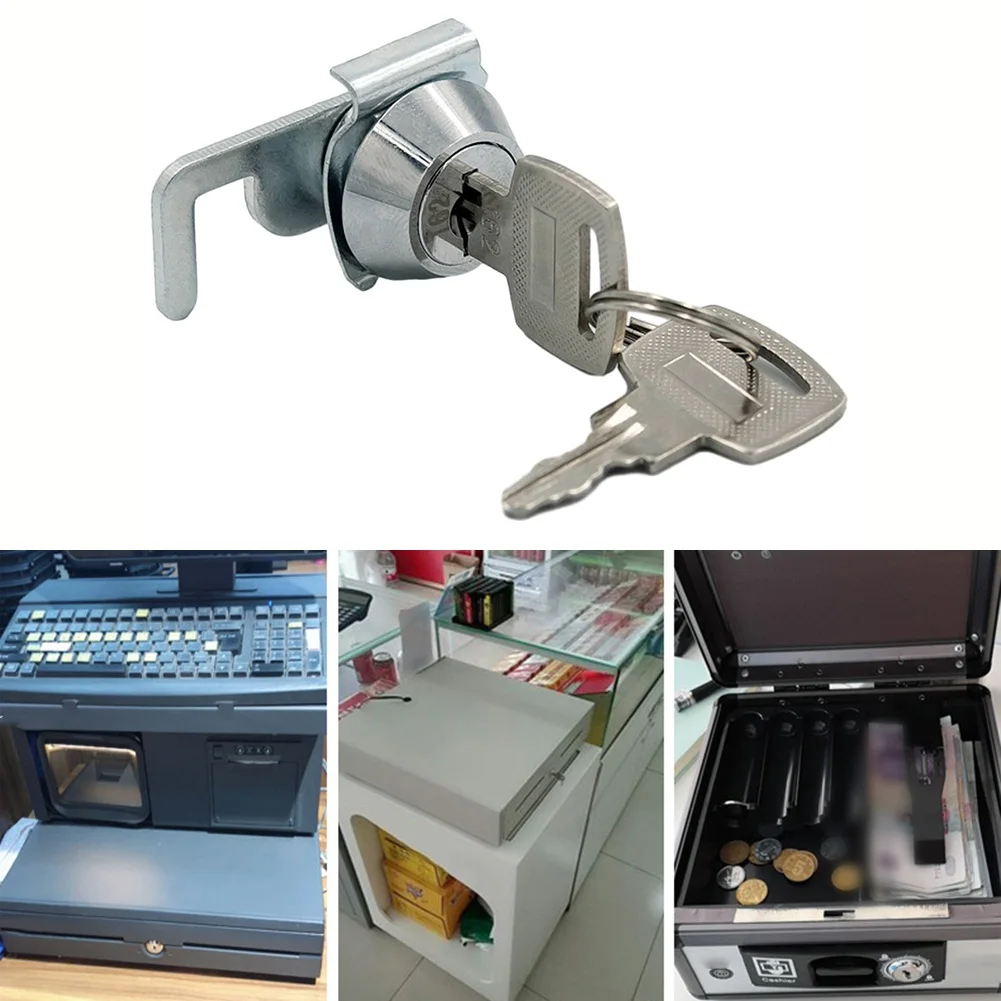 1pcs Cam Lock Cash Drawer Lock For Cabinet Flight Box For Cash Drawer For Cash Register Turning Tongue Lock hardware