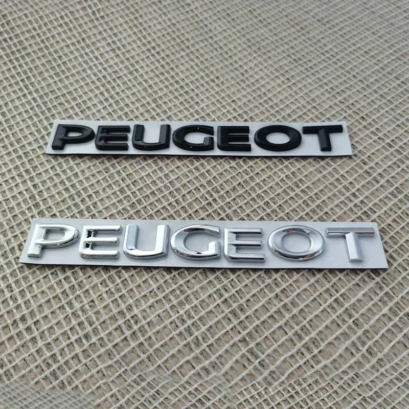 Alloy Car Rear Letter Badge Sticker for Peugeot 208 408 4008 GT 5008 307 508 206 207 301 3008 308 2008 Tail Emblem Decoration