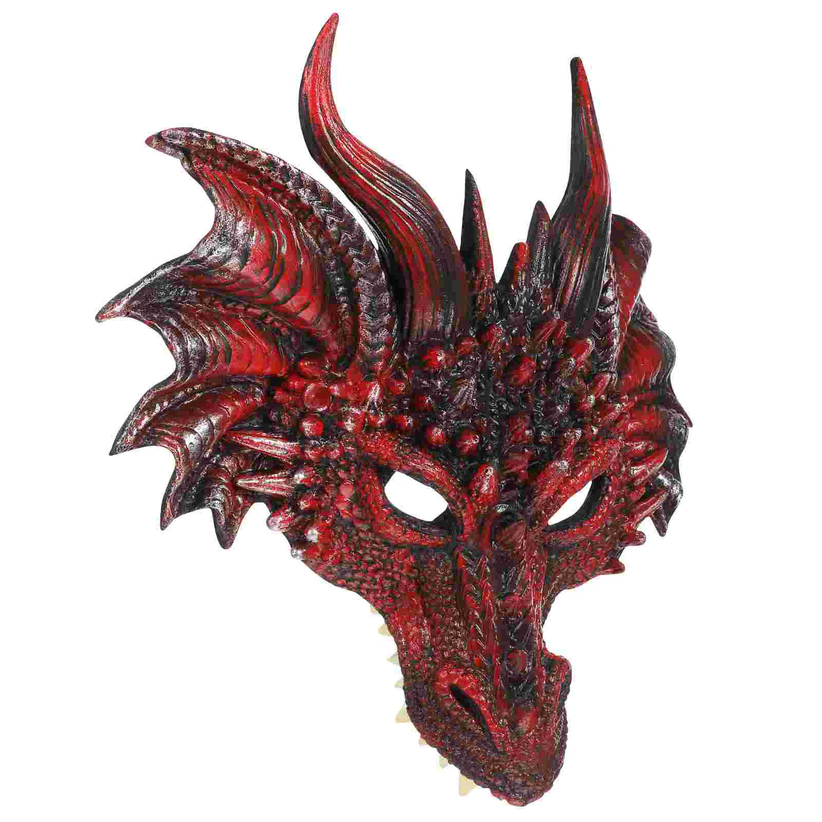 Maschera nera viso Carnevale Costume di Halloween Cosplay Pu Decorazioni Uomo Maschere horror