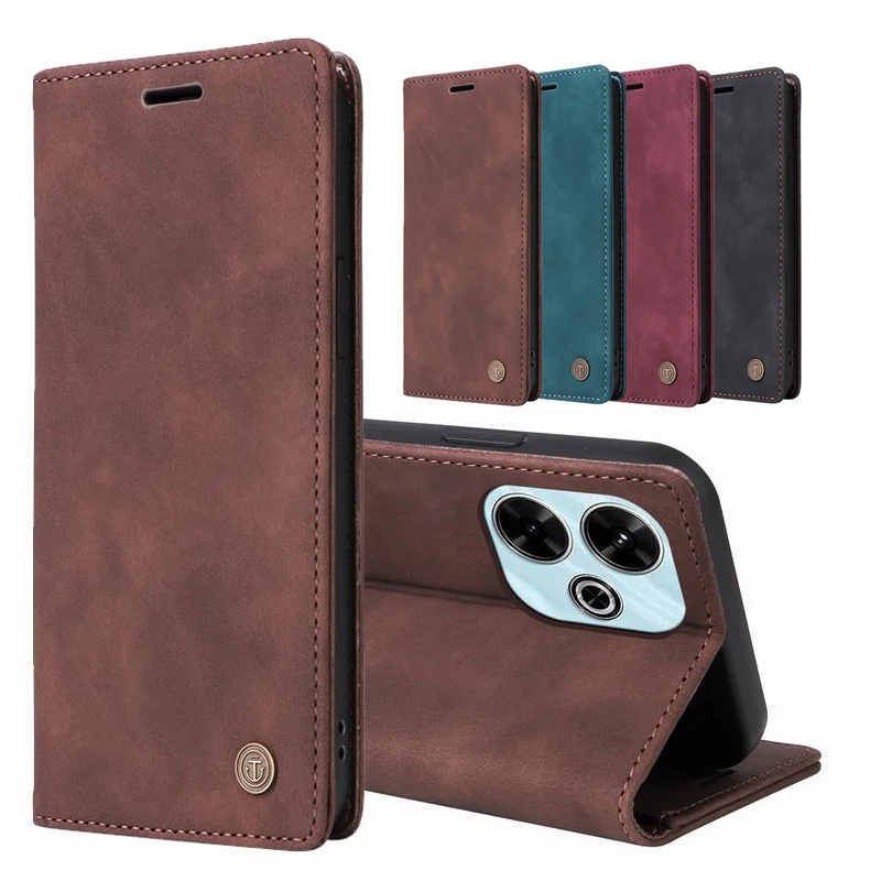 Leather Case For Redmi Note 14 13 12 Pro Plus Wallet Flip Case For Redmi Note 14s 12s 11 11s 10 10s 9 8 Pro 14C 13C 12C 10C Case - náhled 2