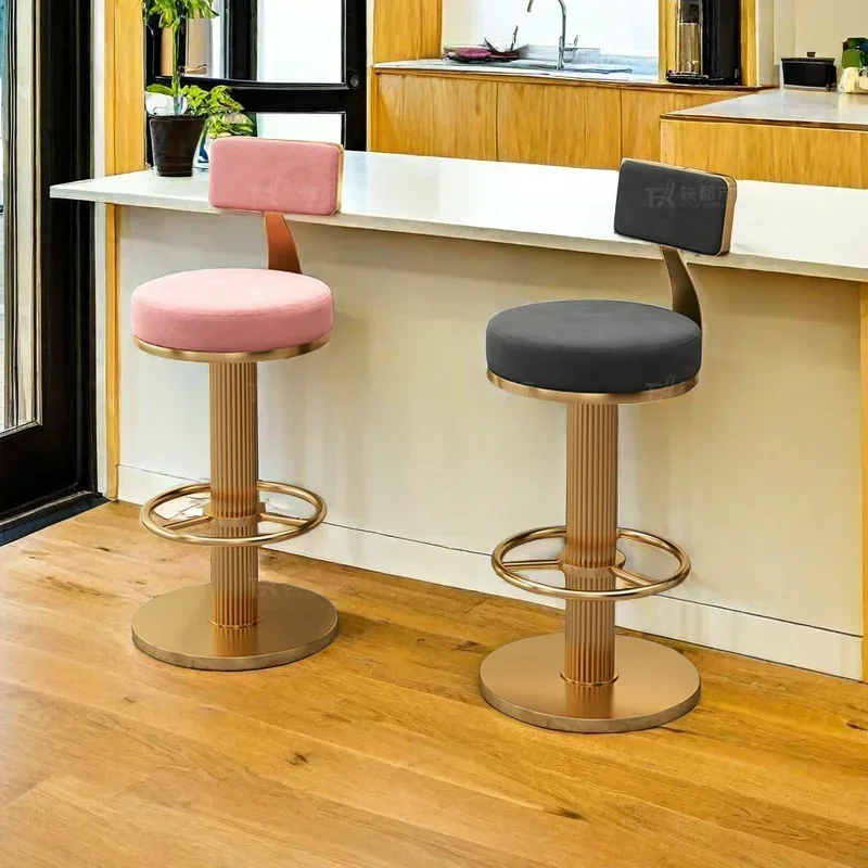 Kitchen Stool Manicure Chair Bar Banks High Stools Barber Shop Comfortable Cafe Designer Garden Design Bancos De Bar Outdoor