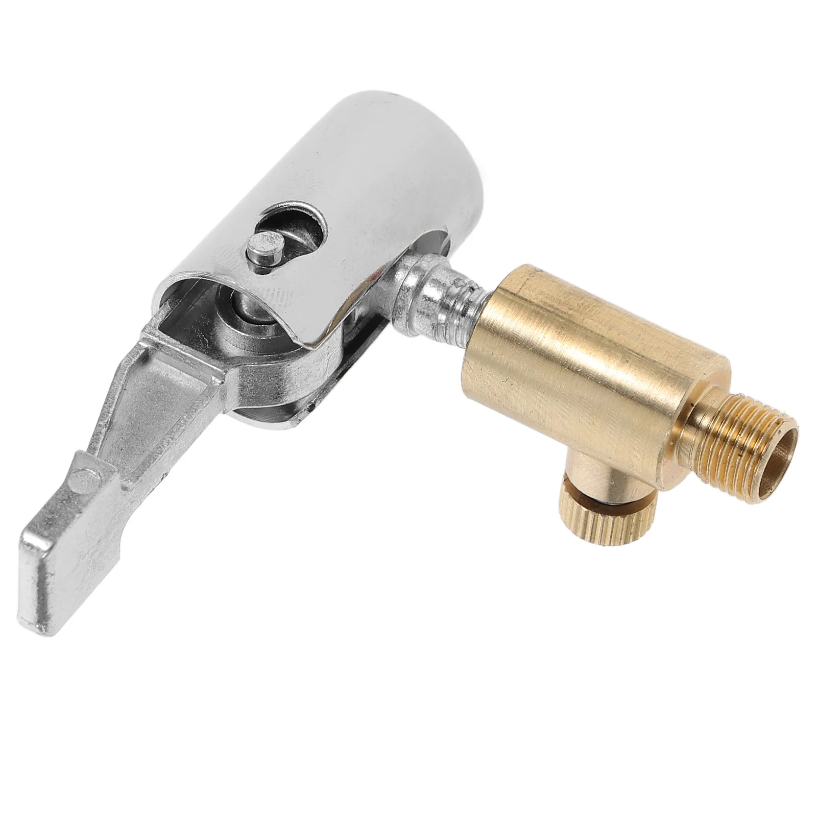 Portable Selflocking Air Pump Connector Quick Inflate Deflate Tire Inflator Nozzle Bicycle Hose Adapter Compressor Accessories