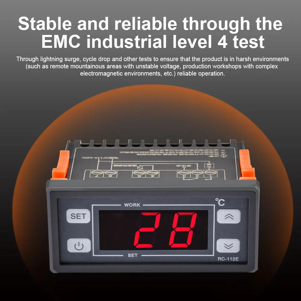 Digital Thermostat STC-200 AC 110-220V DC 12V 24V Temperature Controller Switch Temp Meter Thermoregulator with 2M NTC cable