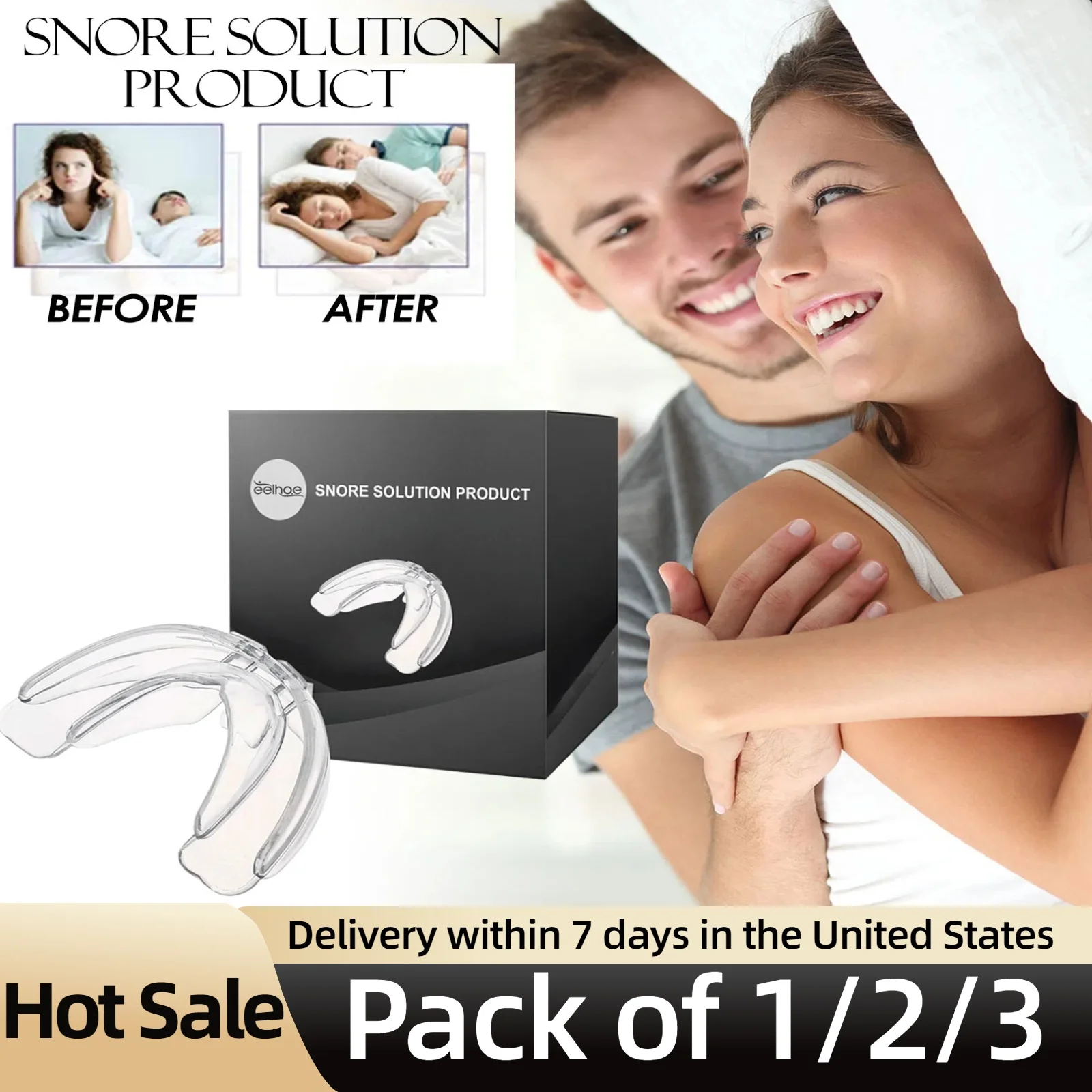 Physical Anti Snoring Braces Mouth Guard Device Preventing Bruxism Improve Sleep Quality Sleeping at Night Guard Teeth Aid Tool