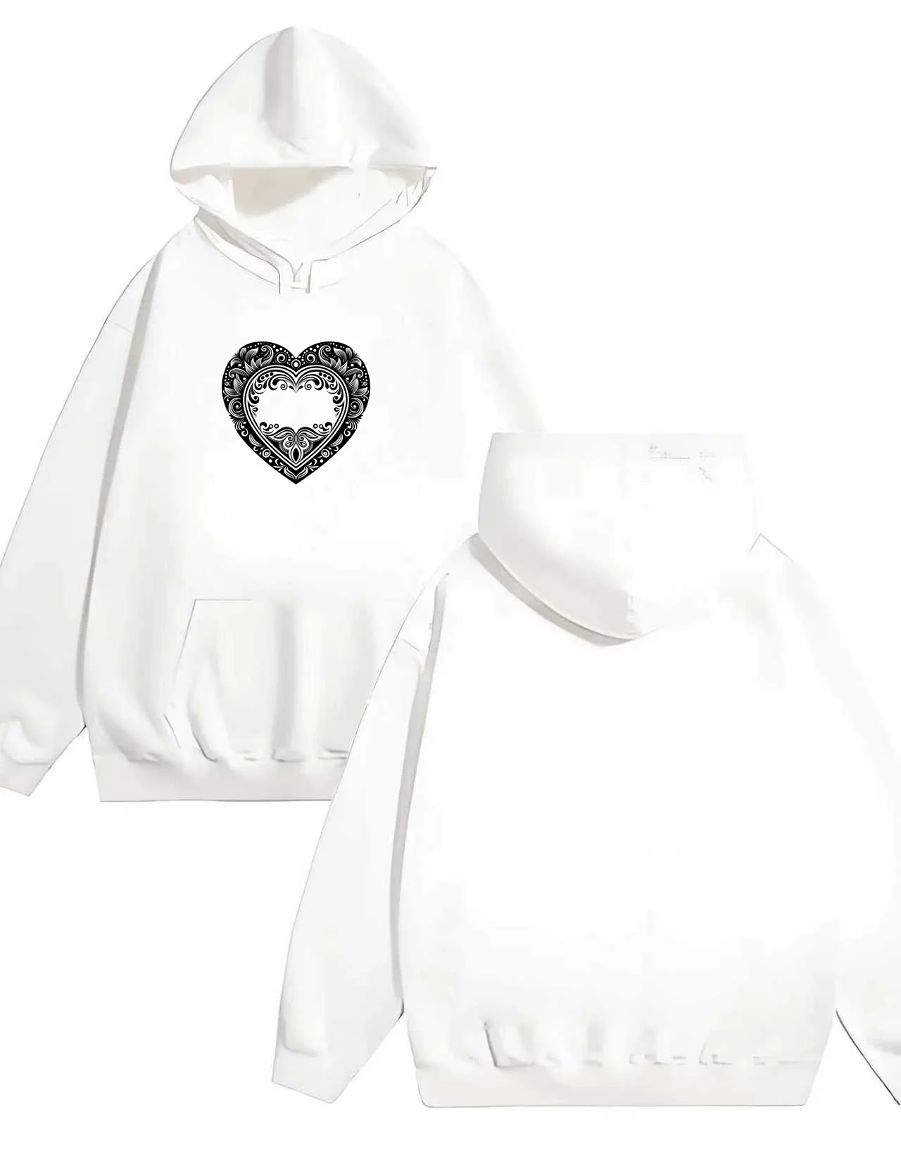 

2025 Новая толстовка с капюшоном в стиле ретро в форме сердца для мужчин и женщин, повседневная свободная толстовка с капюшоном 330 г для тяжелых условий эксплуатации