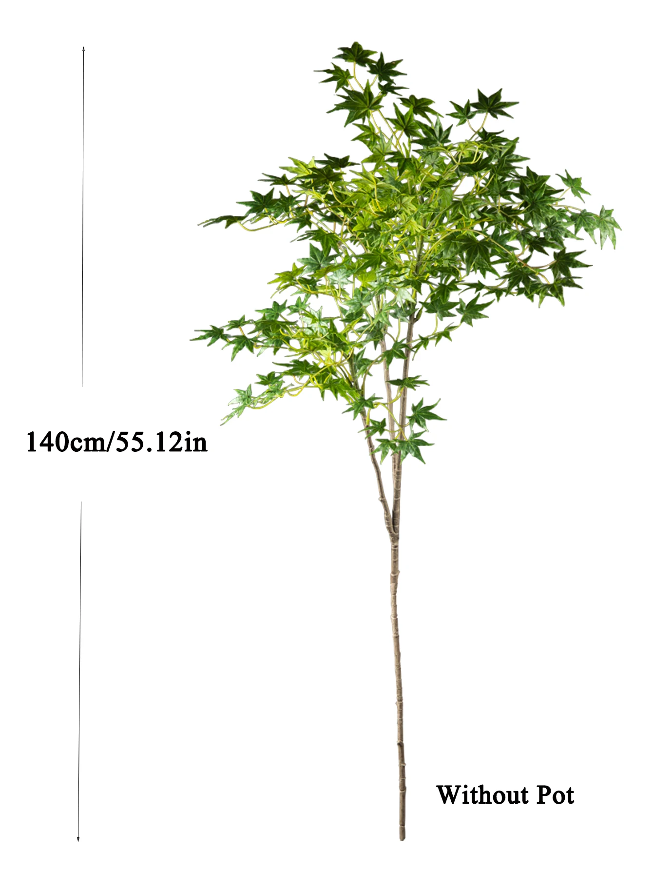 70–140 cm künstlicher Ahornbaum, gefälschte japanische Pflanzen, hoher Ahornzweig, Seidenhuhnklaue, Ahornblätter für Zuhause, Garten, Raumdekoration – Detail 17