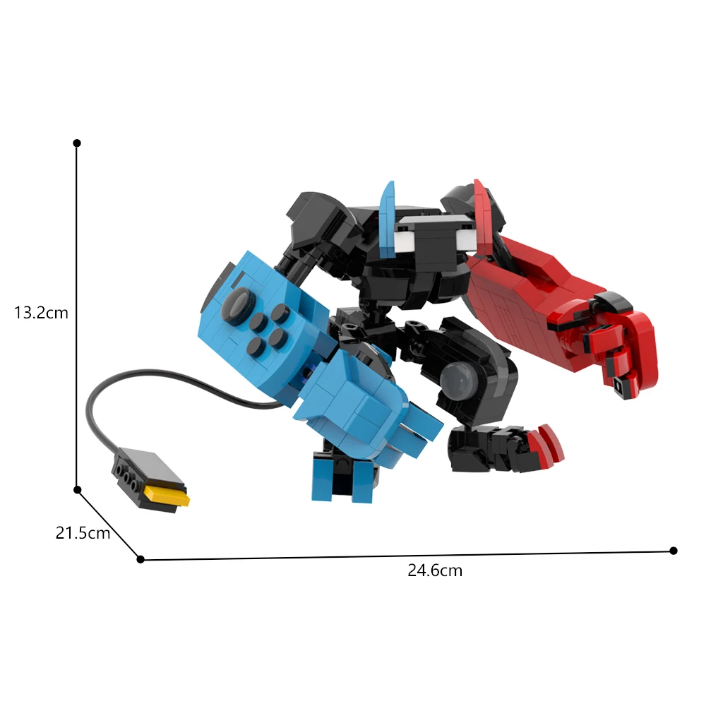 New Game Console Transform Mecha Anime Robot Character Building Blocks Construction Toy for Kids Birthday Gifts