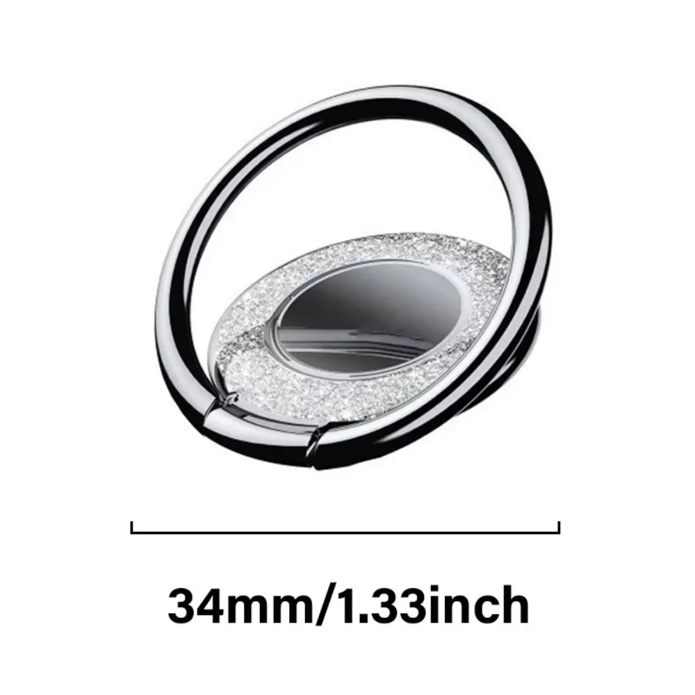 Fashion Finger Ring Phone Holder Folding Desktop Smartphone Bracket For iPhone Samsung Xiaomi Huawei Universal Lazy Phone Holder view 6