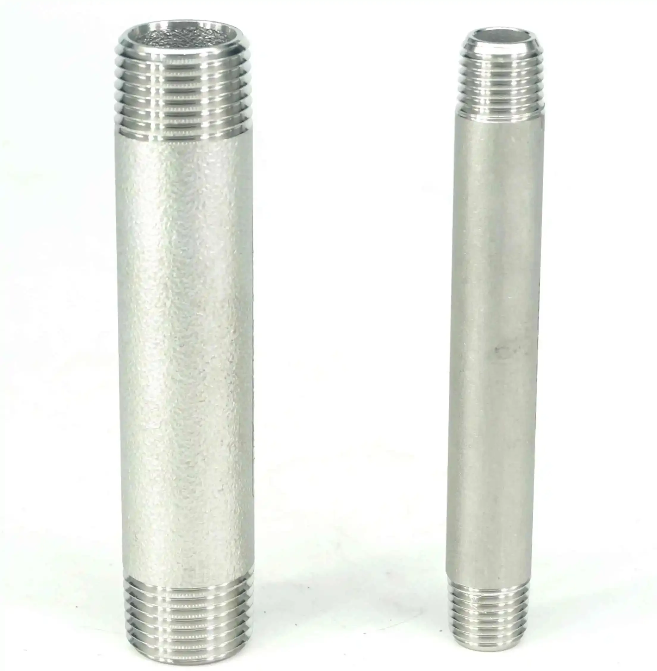 

High Preesure 1/8" 1/4" 3/8" 1/2" 3/4" 1" 1.2" 1.5" 2" NPT Male 304 Stainless Steel 100mm Length Barrel Forged Pipe Fitting