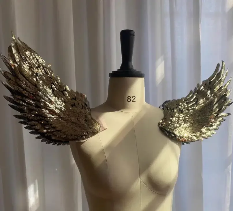 

Nightclub Dance Should Wing Gold Sequin Decoration