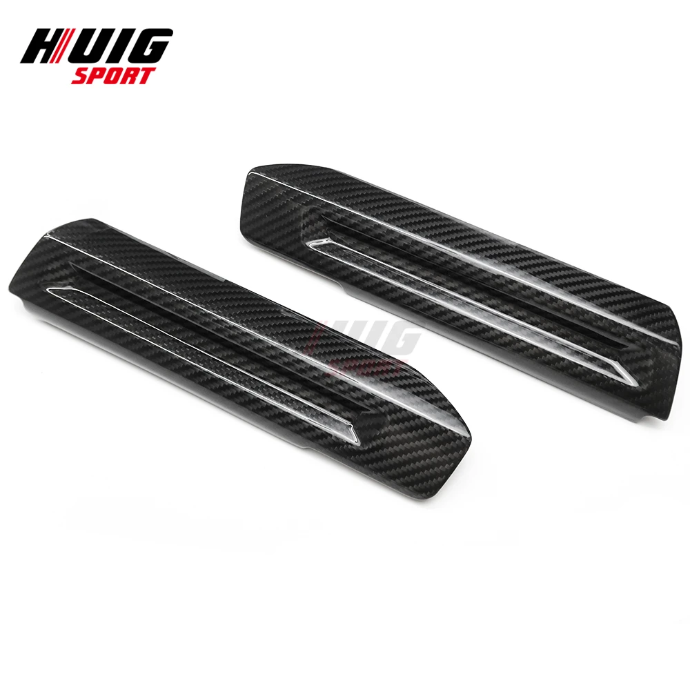 2Pcs For Ford Mustang S650 GT EcoBoost 2024 Carbon Fiber Car Interior Central Door Handle Side Sticker Cover Trim Accessories