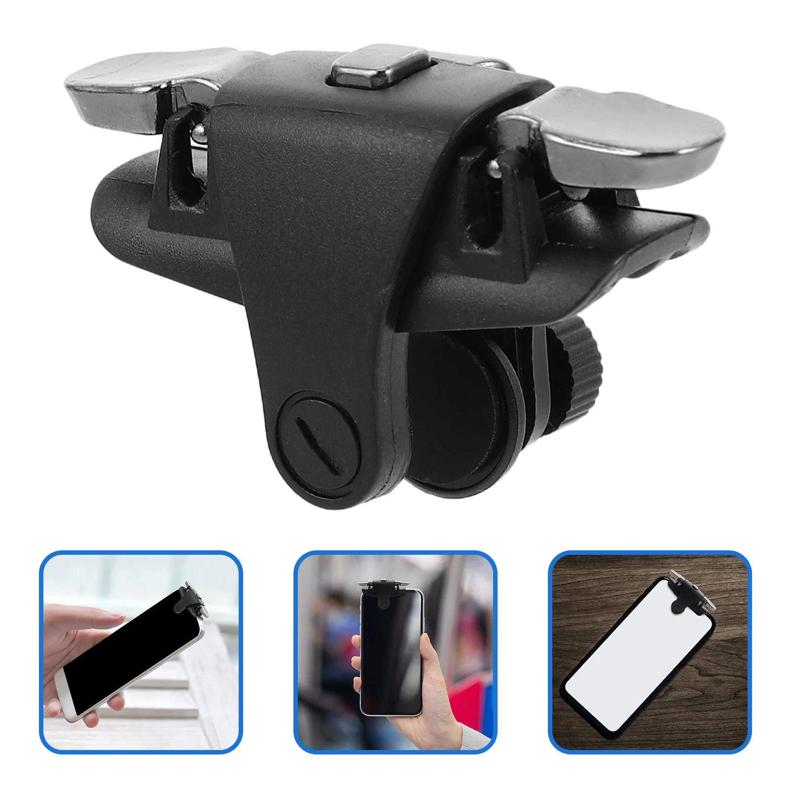 

2pcs Mobile Game Controller High Precision Trigger Cellphone Universal Compatibility Abs Zinc Alloy Lightweight