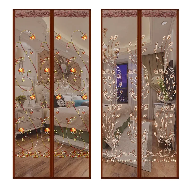 Door Curtain Magnet Mosquito Net Magnetic Curtain Fly Insect Screen Mesh Auto Closing Screen Door Curtain 220cm Dropshipping