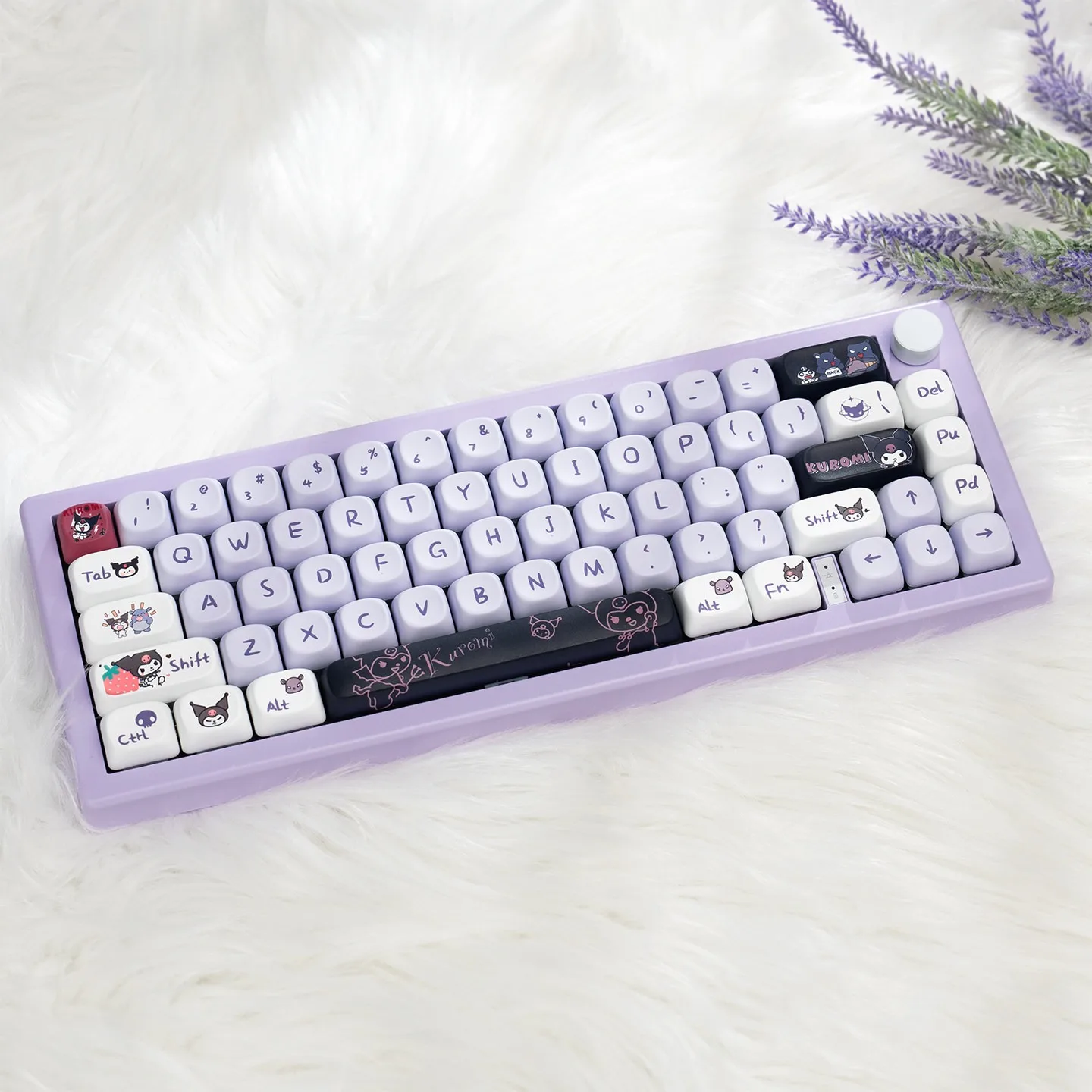 

140+ Keys Kuromi/Pochacco PBT Keycaps Dye-Sub MOA Profile for MX Switch 61 64 68 87 96 104 108 Mechanical Keyboard