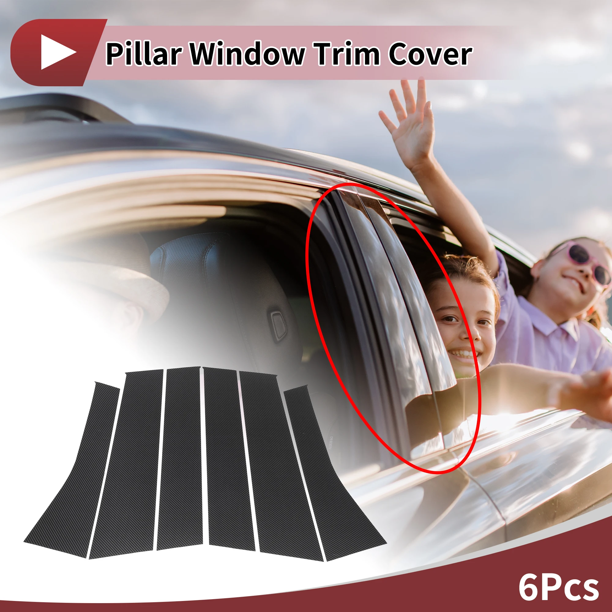 

UXCELL Накладка на дверную стойку, окно, передняя, задняя, левая и правая для Mitsubishi Outlander 2005-2012, наклейка с защитой от царапин, стойки двери O