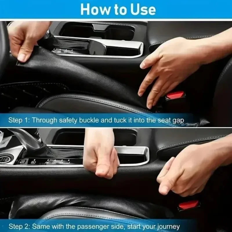 For Alfa Romeo Car Seat Gap Filler Leather Leak Pads Plug Spacer Car Interior Decorative Accessories Filling