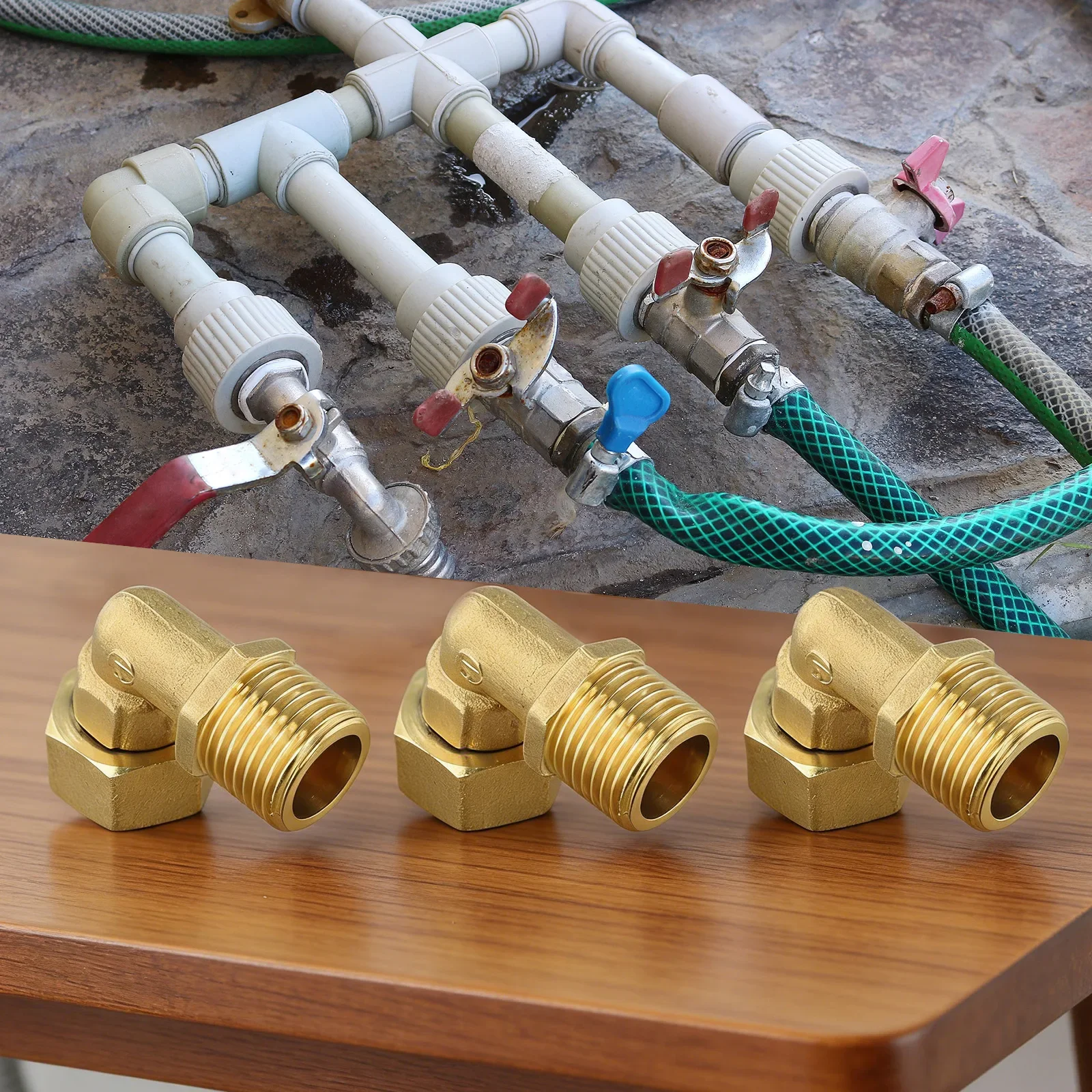 For DIY Projects Brass Angle Fitting Tight Sealing Angle Fitting Adapter Central Heating Flexible Installation