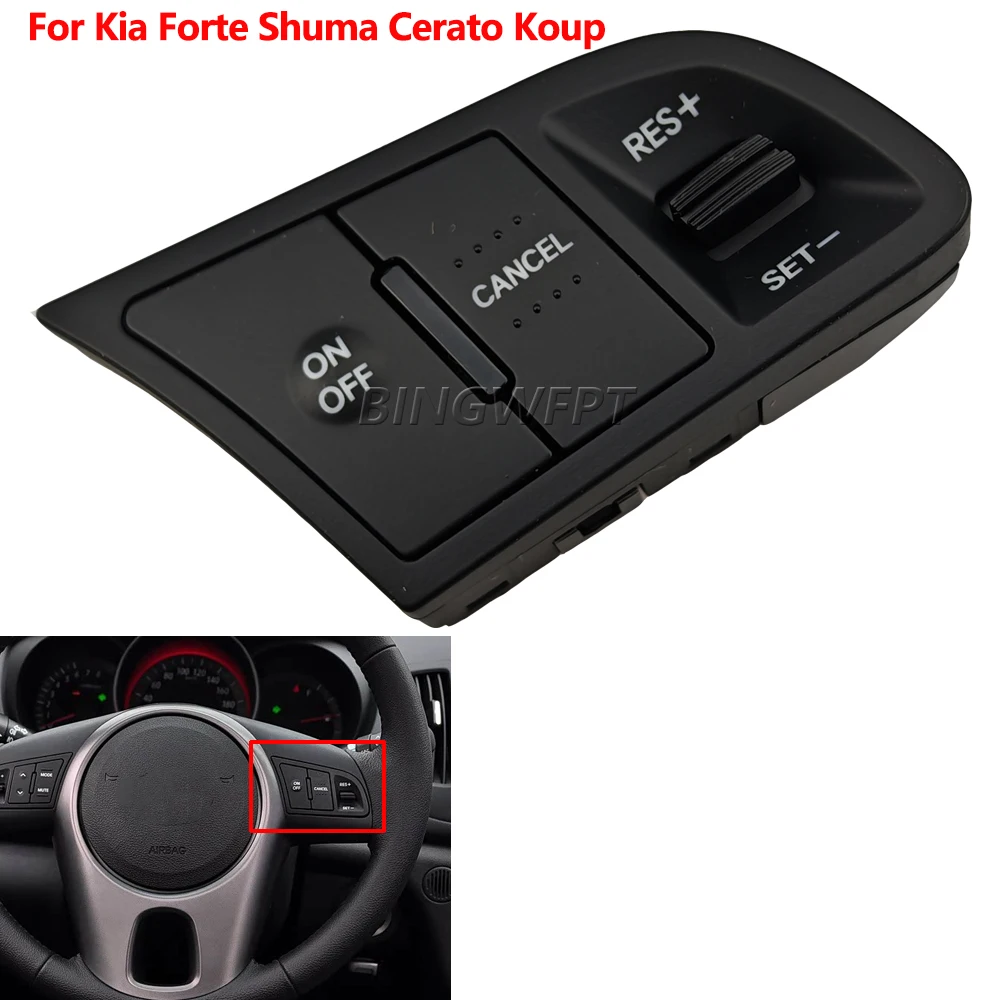 

For Kia Forte Shuma Cerato Koup 2008-2012 Steering Wheel Switch Cruise Audio Volume Remote Control Button 96700-2K000 96440-2K00