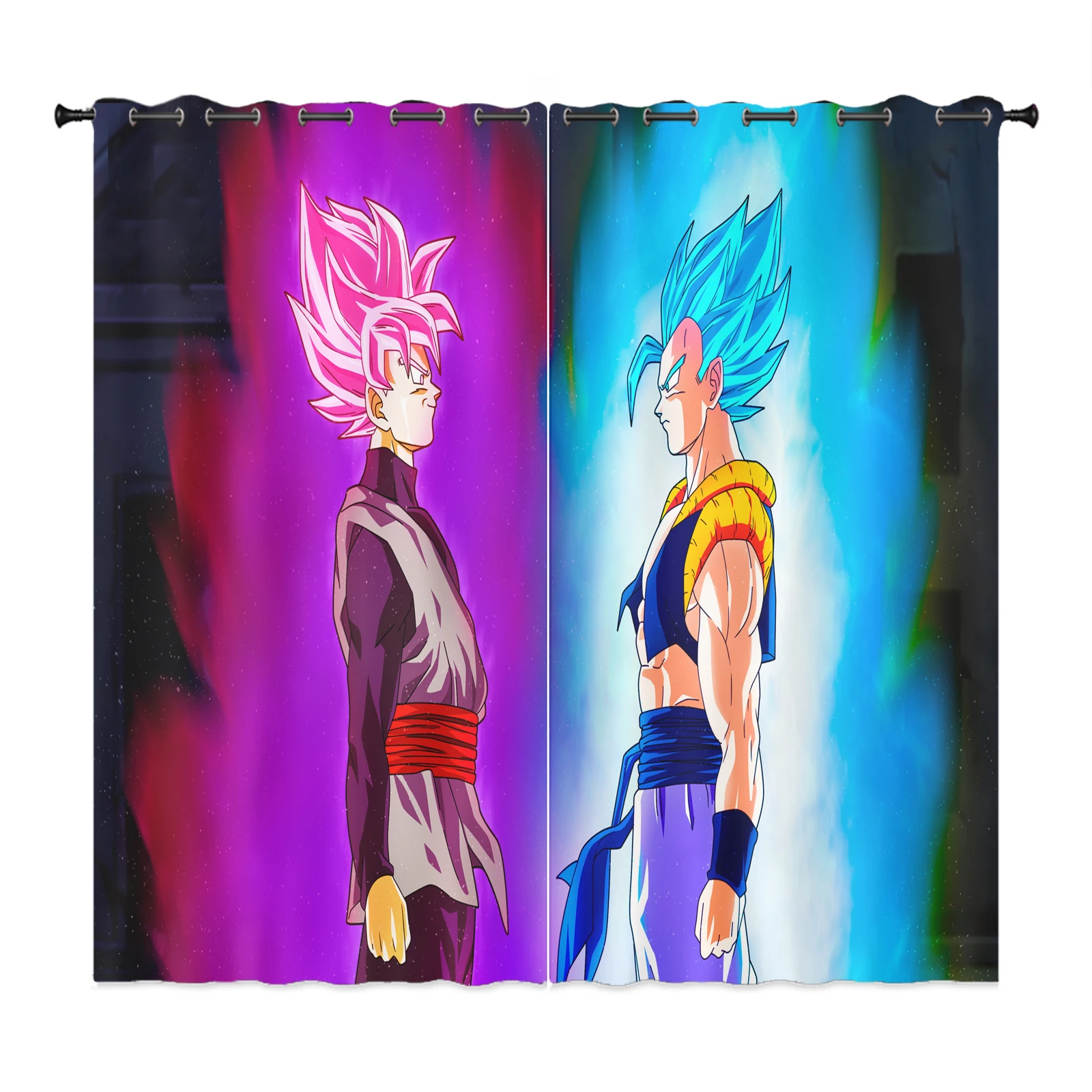 Dragon Ball  Cartoon Anime Dustproof  Balcony Screen Curtains For Living Room Bedroom Blackout Curtains Polyester Home Christmas