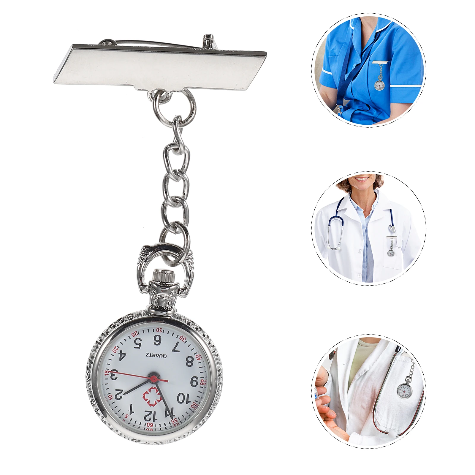

Nurse Watches Women Fashion Large Dial Clip Fashion Nurses Watch On Design Women Nurse Watch Nurses Accessories