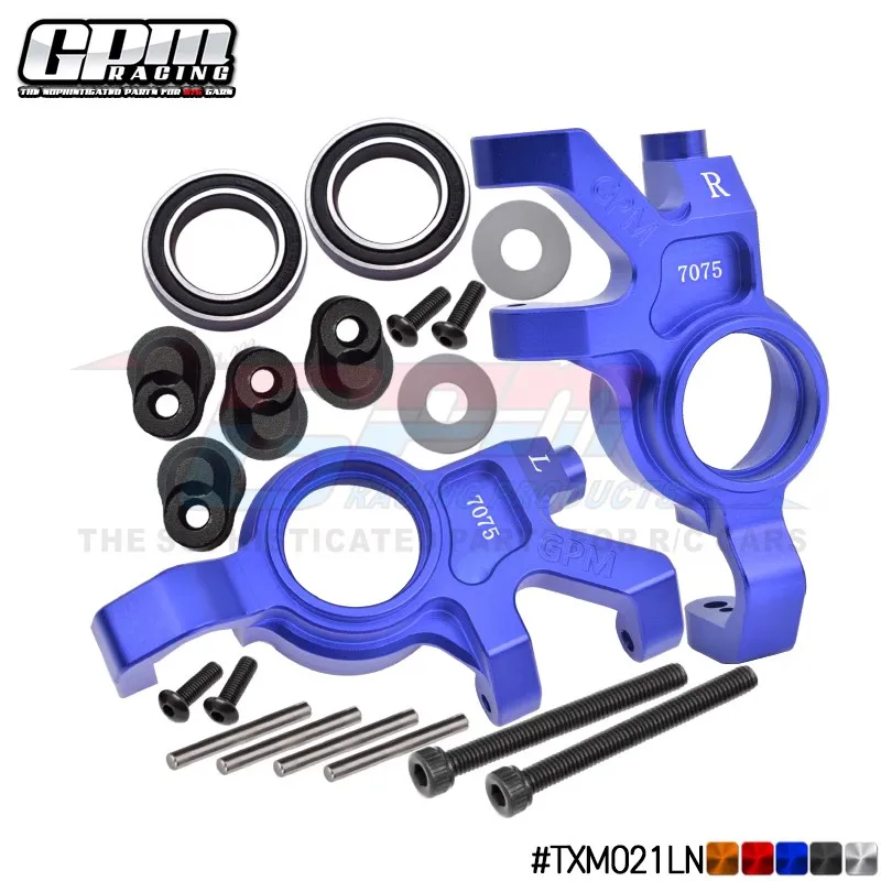 

GPM CNC ALU 7075 Redesign Front Knuckles 7737X (Enlarged Bearing) For X-MAXX 1/5 8S XRT 1/6 X MAXX Parts