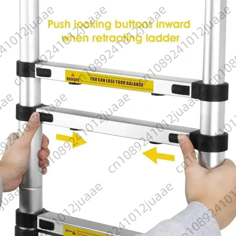 

Новая стабильная складная телескопическая алюминиевая лестница 4,1 м, многофункциональная промышленная телескопическая прямая лестница в елочку, ступенька