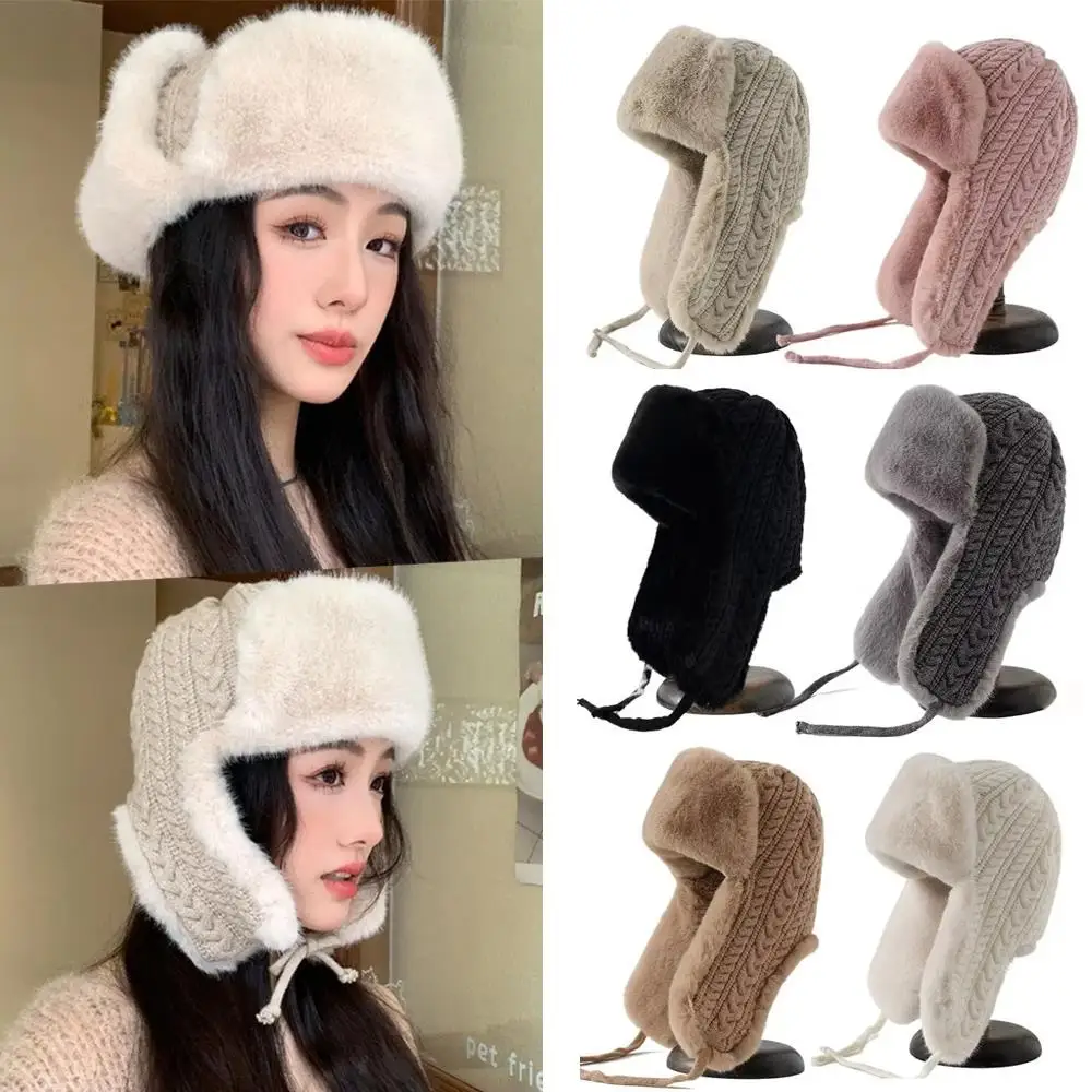 Кепка с капюшоном с завязками, уличная ветрозащитная шапка-ушанка, теплая удлиненная шапка для защиты ушей, шапка для катания на лыжах, шапка Y2K