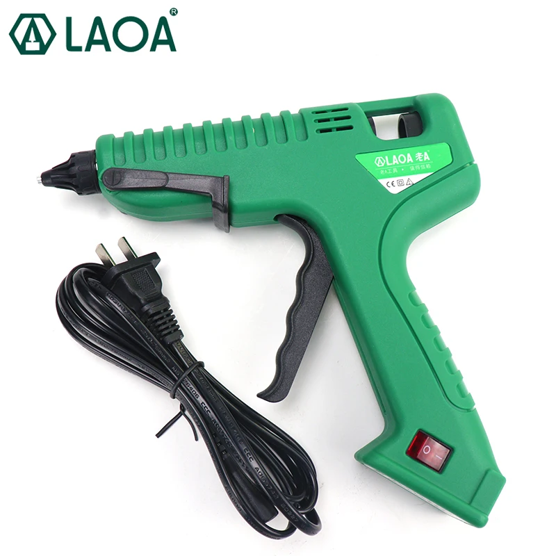 LAOA Hot Melt Glue Gun Set with Bag 40-100W Thermo Electric Adhesive Gun Hot Glue Gun Adhere PU Flower