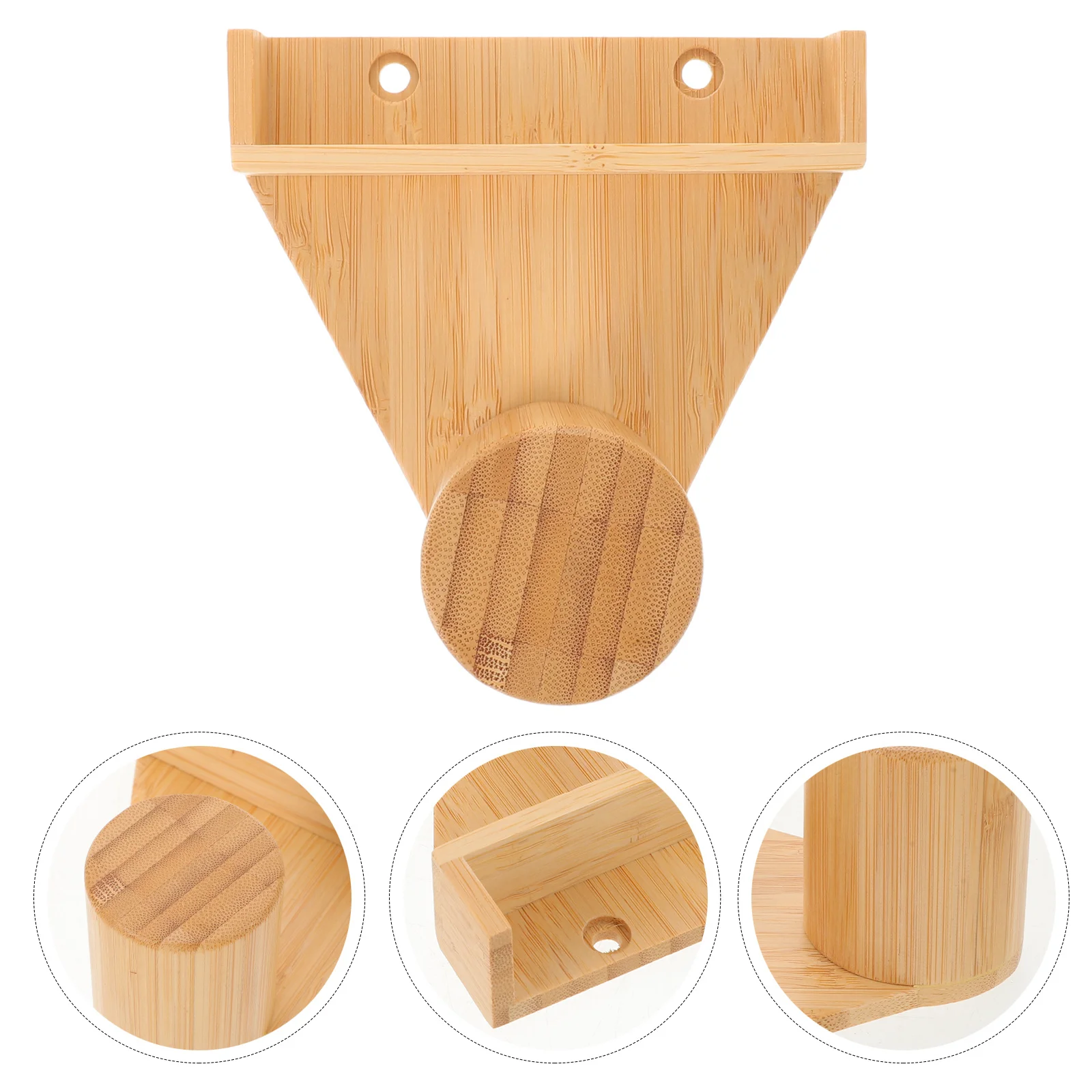 ที่วางชอล์กไม้ไผ่ติดผนัง รูปทรงสามเหลี่ยม ชั้นวางป้องกัน ชั้นเก็บของ ที่จัดระเบียบชอล์กสนุกเกอร์ บิลเลียด