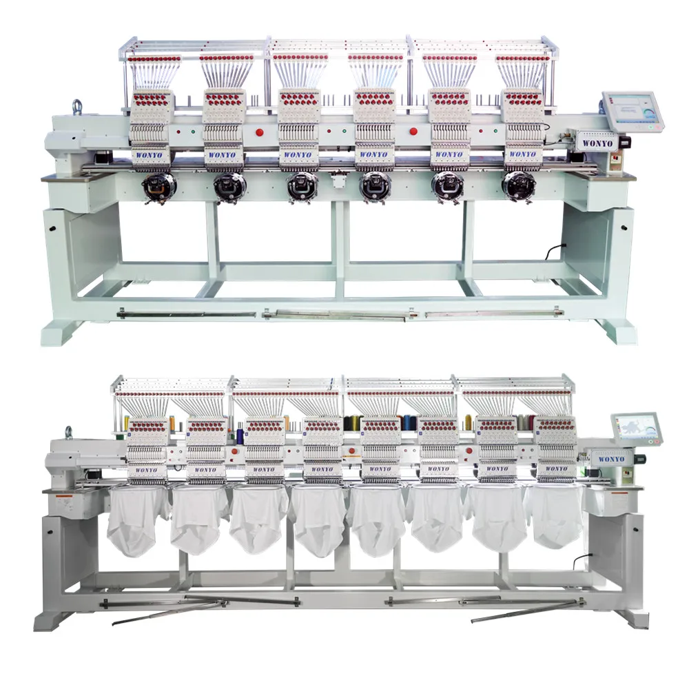 Hot sale yuemei embroidery machine china high speed 6 heads embroidery machine Industrial