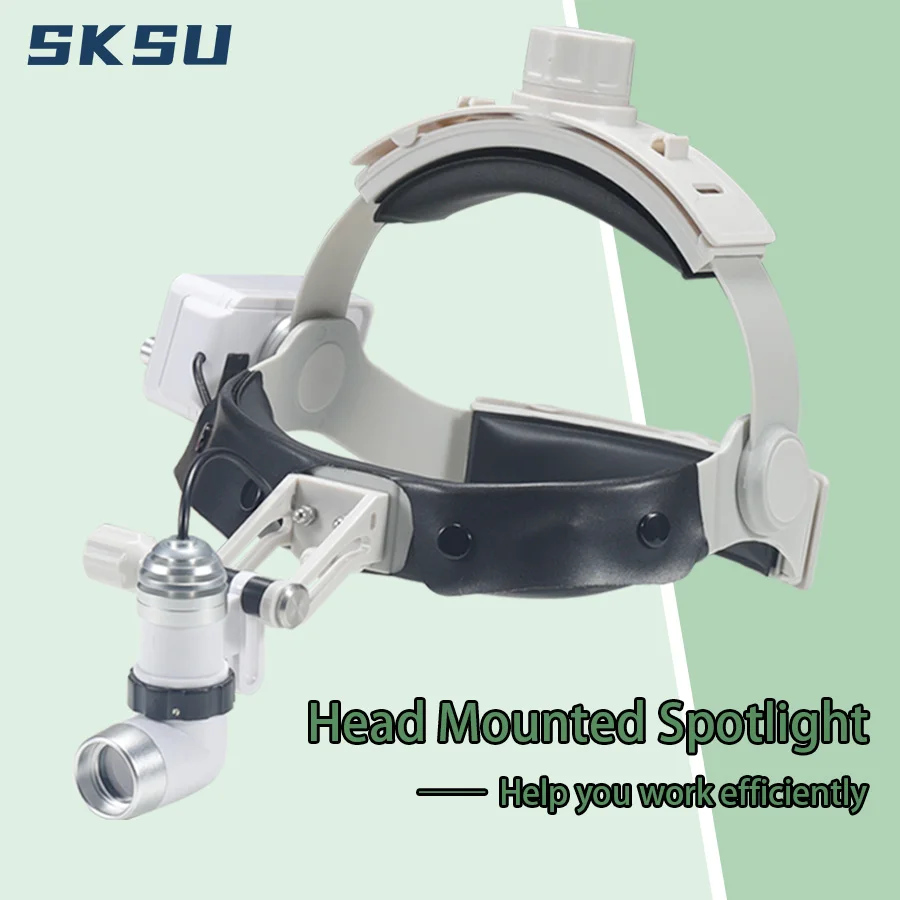 

Dental Surgical Head Mounted Headlights, Adjustable Lighting, Multi-Joint Mobility, New，Surgery, Otolaryngology
