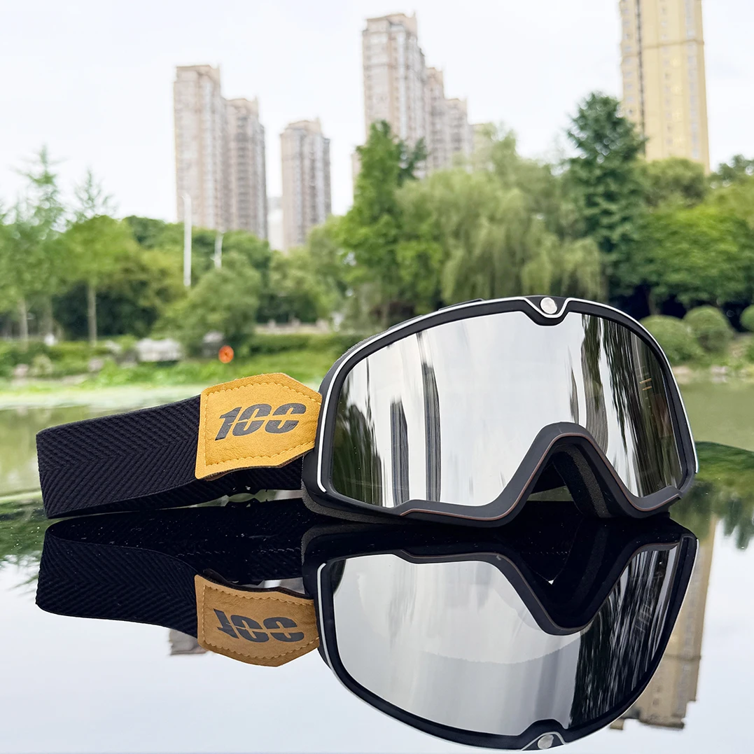 

100 Retro Motorcycle Goggles Glasses Windproof Motocross Sunglasses Vintage Helmet Glasses Cycling Racing Cafe Racer