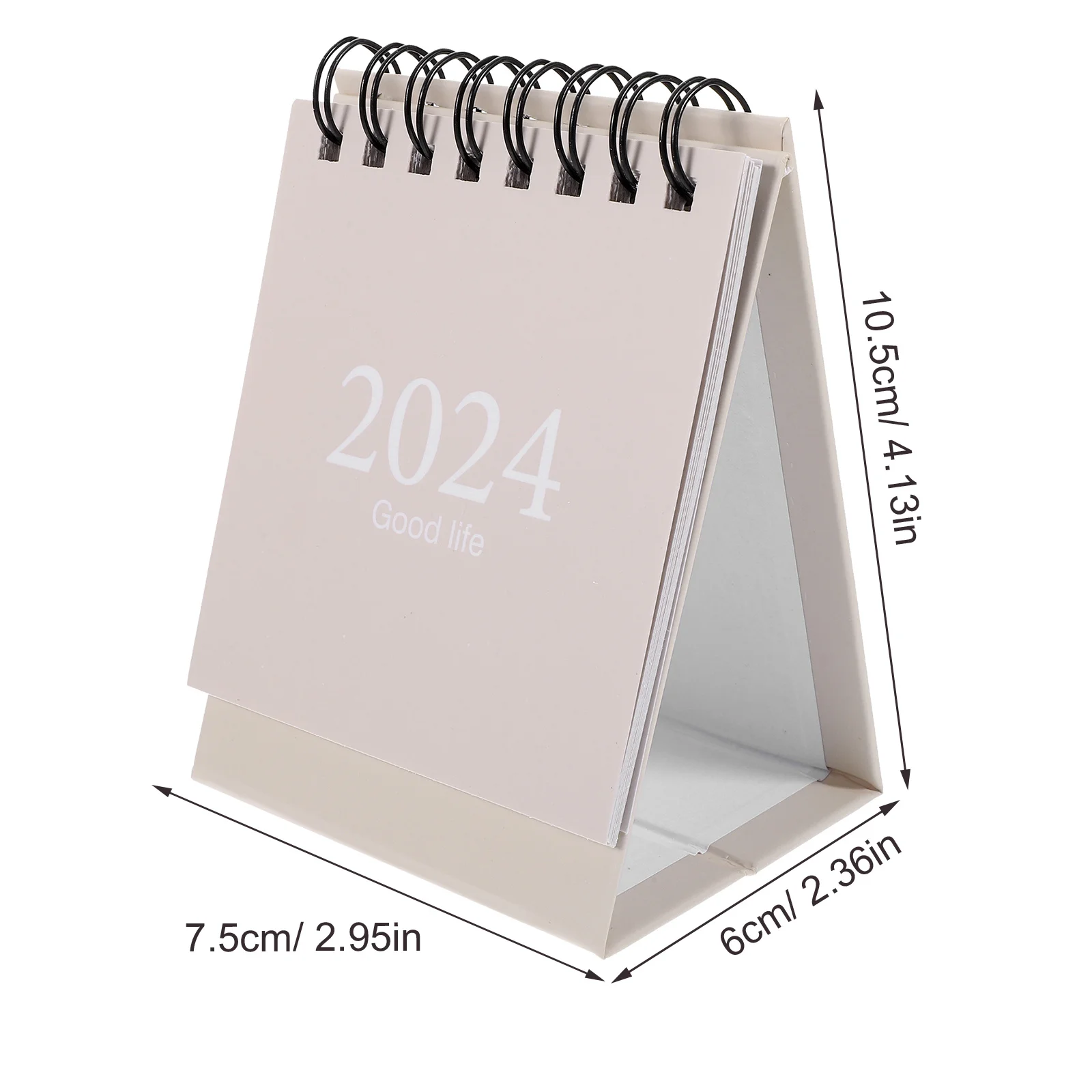 مكتب ورقي سميك إنجليزي صغير قابل للطي لتقويم مكتبي صغير وحامل منزلي ومخطط شهري لسطح المكتب صغير #3