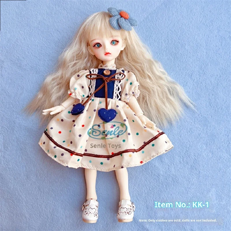 Solo vestiti, nessuna bambola per vestiti da vestire per bambole bjd a 6 punti, set completo di vestiti per bambole da 30 cm, regalo per ragazza alla moda Lolita